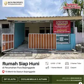 DP 10 Juta Cicilan 2 Juta Rumah Siap Huni Dekat Stasiun Bojong Gede