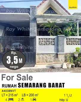 DIJUAL RUMAH DI SEMARANG BARAT A4038