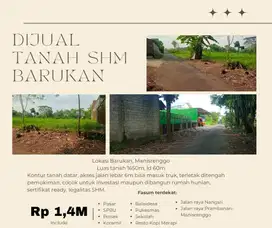 TANAH SHM BELAKANG RESTO KOPI MERAPI, MANISRENGGO