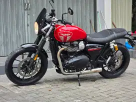 Moge Classic Triumph Street Twin 900 th 2019 Odo 5rb Modif Hedon