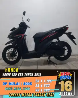 DP 800 RIBU HONDA VARIO 125 CBS TAHUN 2019
