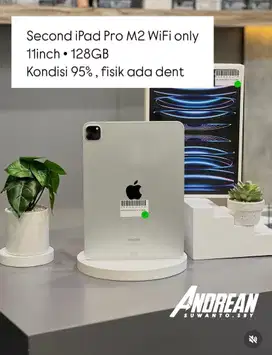 SECOND IPAD PRO M2 128GB IBOX 11 INCH KONDISI 95%