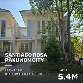 Pakuwon City Santiago Rosa 216m2 gang 1 termurah, grand island