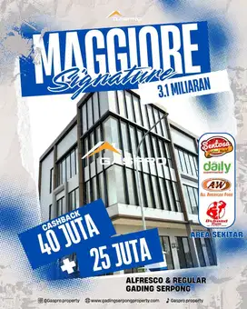 Hadap Danau Maggiore Signature Extension 3 Lt Area Strategis