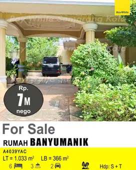 DIJUAL RUMAH DI BANYUMANIK A4039