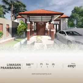 Rumah Cantik Limasan Jawa di Prambanan, Harga Murah