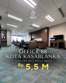 For Sale Office 88 Space Siap Pakai Fully Furnished - Kota Kasablanka