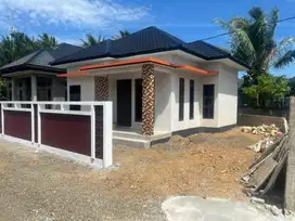 Rmh minimalis siap huni type 50/164.M.GP ajuen 30.M.dari jalan utama