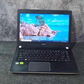 Laptop Acer gaming i5 generasi 7 vga dua 940mx sudah ssd