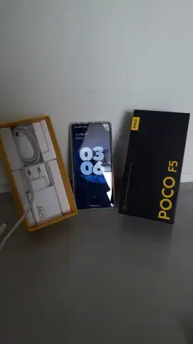 Poco F5 12/256 GB Fullset Resmi Putih SBY Barat