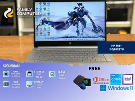 MURAH HP 14S-DQ0508TU|FHD|INTEL COREI3-1115G4|8GB DDR4|512GB|BACKLITE