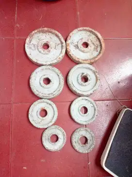 Pelat barbel berat 14kg