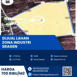 Lahan industri Sragen luas 50 Hektar sangat strategis