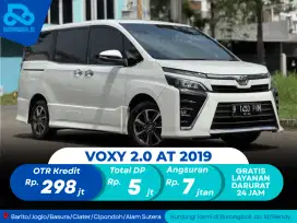 DP 5 JT! Toyota Voxy 2.0 CVT 2019 Putih Mutiara