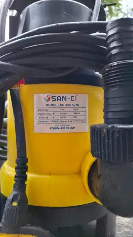 pompa celup san ei. 250 watt. kabel 10 meter.normal.