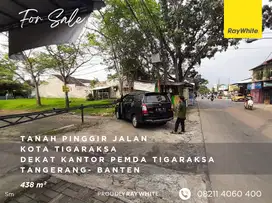 Tanah Pinggir Jalan Raya - Kota Tigaraksa 438 m² - Tangerang