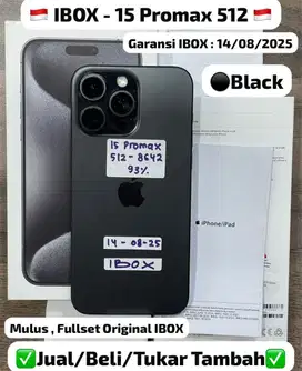 iphone 15 promax 512gb second ibox