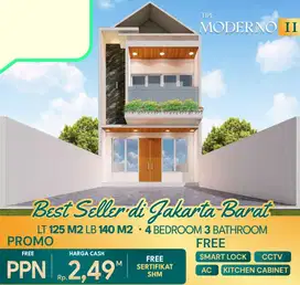 RUMAH TIPE MODERNO MODERN MERUYA SELATAN