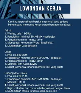 Loker Admin Jakbar