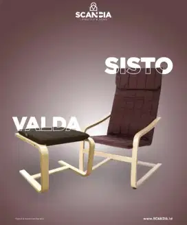 SISTO & VALDA arm chair & footstool