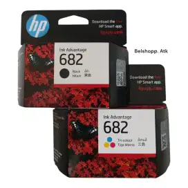 Tinta Printer HP INK ADVANTAGE 682 Black N color Free ongkir surabaya