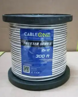 Kabel Tweeter murni tembaga, cableone 100yard