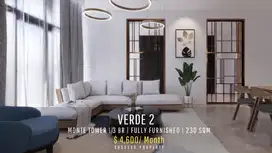 Verde Two Apartment 3 BR Middle Floor Fully Furnished Siap Huni