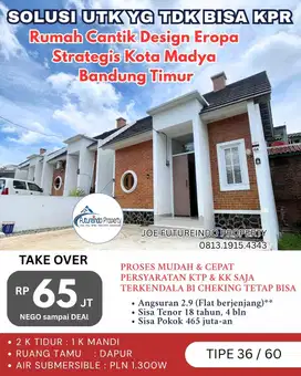 Take Over  Over Kredit rumah Cantik Design Eropa di Kota Bandung