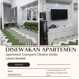 Disewakan Apartemen Transpark Cibubur Studio Lantai Rendah