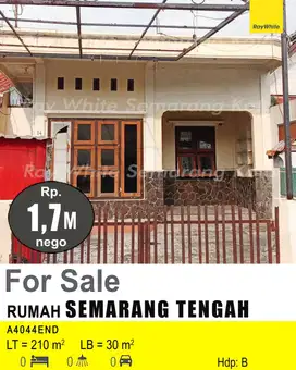 DIJUAL TANAH DAN BANGUNAN DI SEMARANG TENGAH A4044