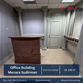 DISEWAKAN OFFICE SPACE MENARA SUDIRMAN, FULL FURNISHED - LANTAI RENDAH