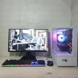 Ready PC set Gaming Grafis i7 RAM 16 SSD256 VGA 4GB + LED 22in FHD IPS