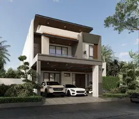 Dijual Rumah Modern Kontemporer (On-Progres) Di Taman Chrysant Bsd