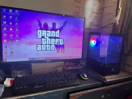 PC Intel 4570 RAM 8GB DDR3 SSD 128GB HDD 500GB Casing Gaming 3 Fan RGB