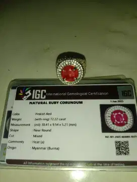 Ruby Burma round cutting 3ct++