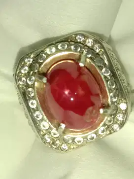 Red Ruby Burma star 7,30ct murmer