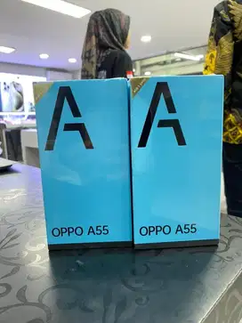 Oppo a55 4/64gb new, garansi resmi/indonesia 1 tahun