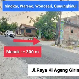 Tanah dijual murah di Wareng Wonosari Gunungkidul