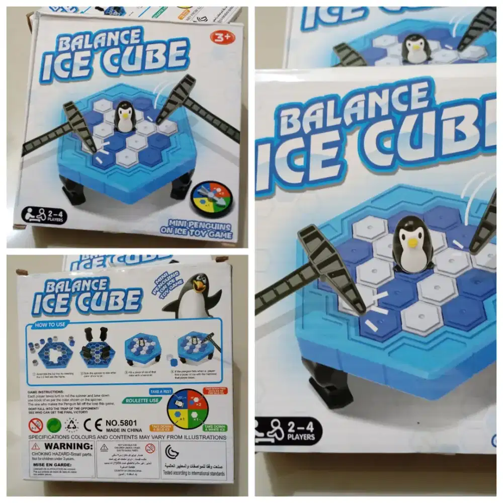 Mainan Penguin Ice Breaking Cube