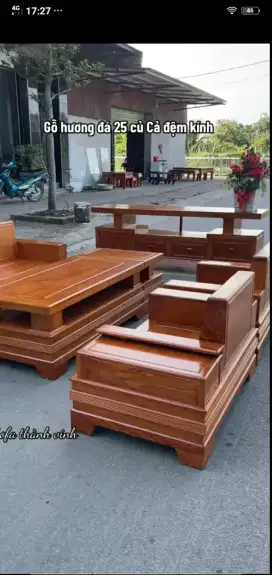 Meja set kursi teras full Kayu jati