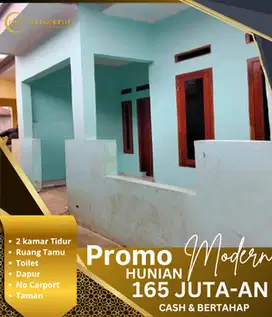 Rumah murah 2 kamar siap huni akses strategis dekat jalan utama