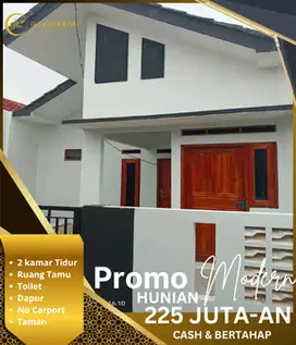 rumah minimalis cantik 2 kamar dengan desain scandinavi hanya 200juta
