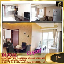 DIJUAL CEPAT APARTEMENT 2BR @MARBELLA KEMANG RESIDENCE  JAK SEL - LS
