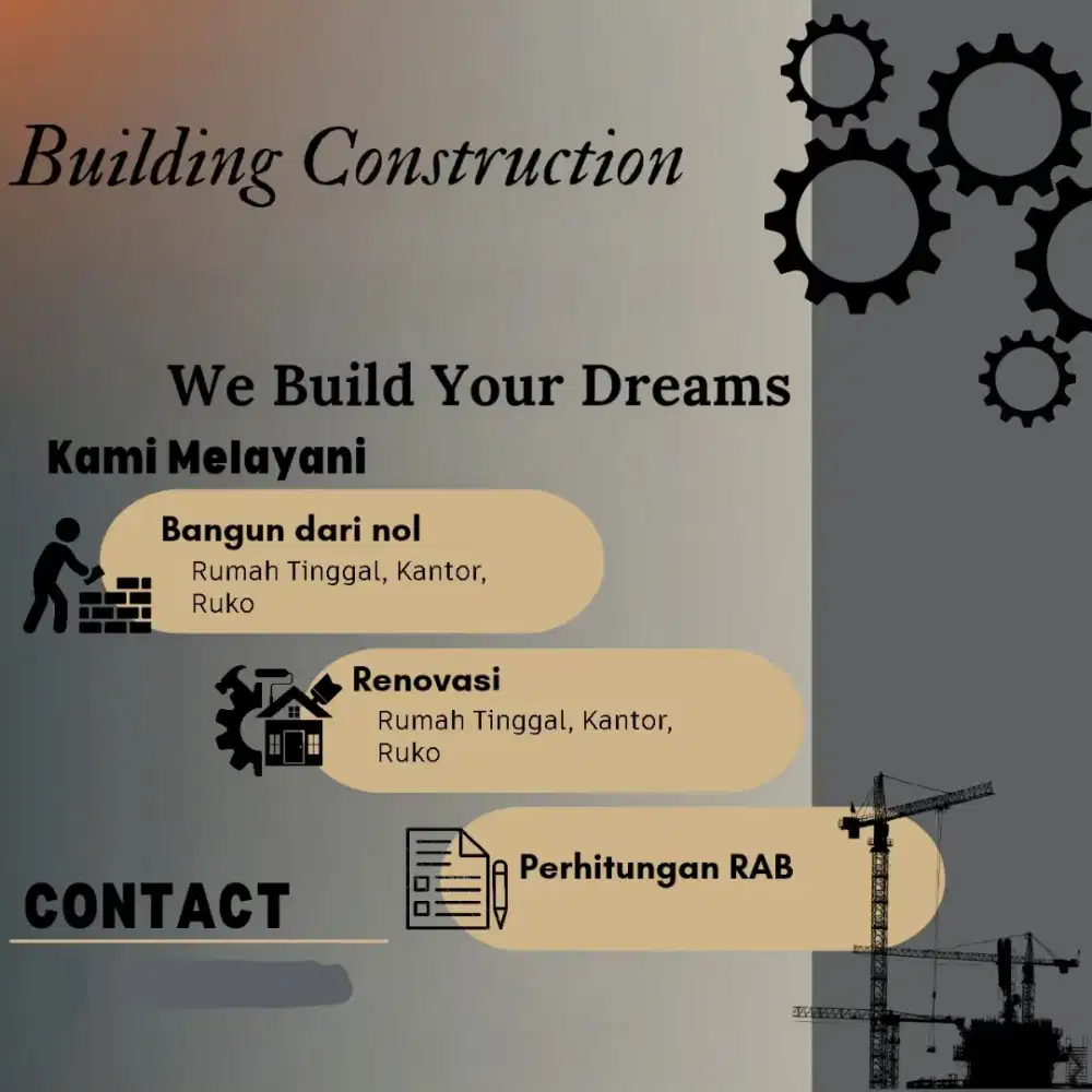 KONTRAKTOR BANGUNAN RUMAH TINGGAL RUKO
