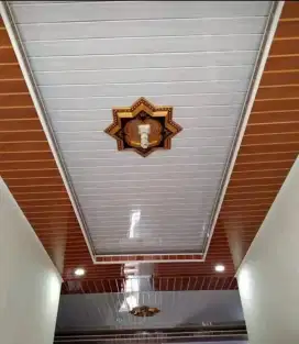 Plafon pvc terpasang dan menjual bahan plafon pvc