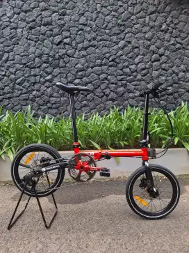 Sepeda lipat troy X 10 Red Ferrari !!!
