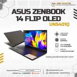 Laptop bekas ASUS ZENBOOK 14 FLIP OLED AMD Ryzen 9-5900HX Ram 16GB