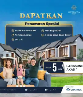 Grahayanahomes, cicilan di 3jutaan** Dp 0%. Di kota krwng barat