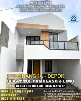 Rumah 2 lantai Perbatasan Selatan Jakarta & Tangerang