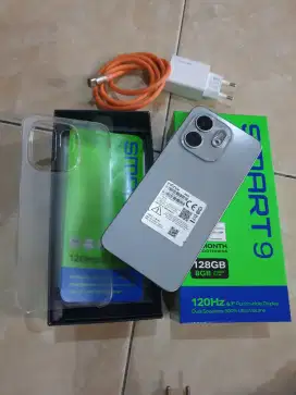 Infinik smart 9 ram 4+4(8)/128gb mulus nominus